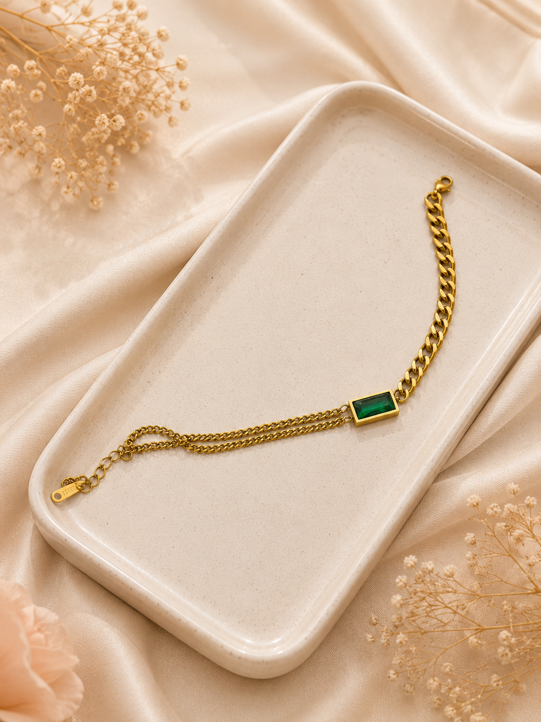 Green Bar Bracelet