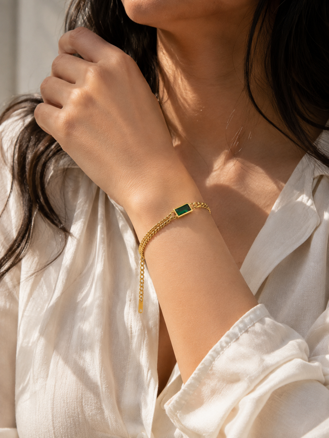 Green Bar Bracelet