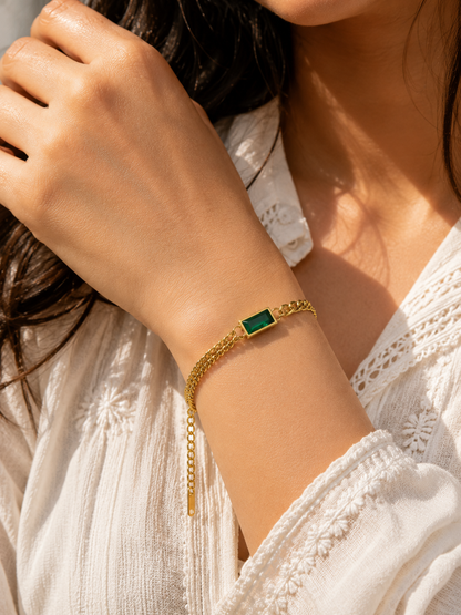 Green Bar Bracelet