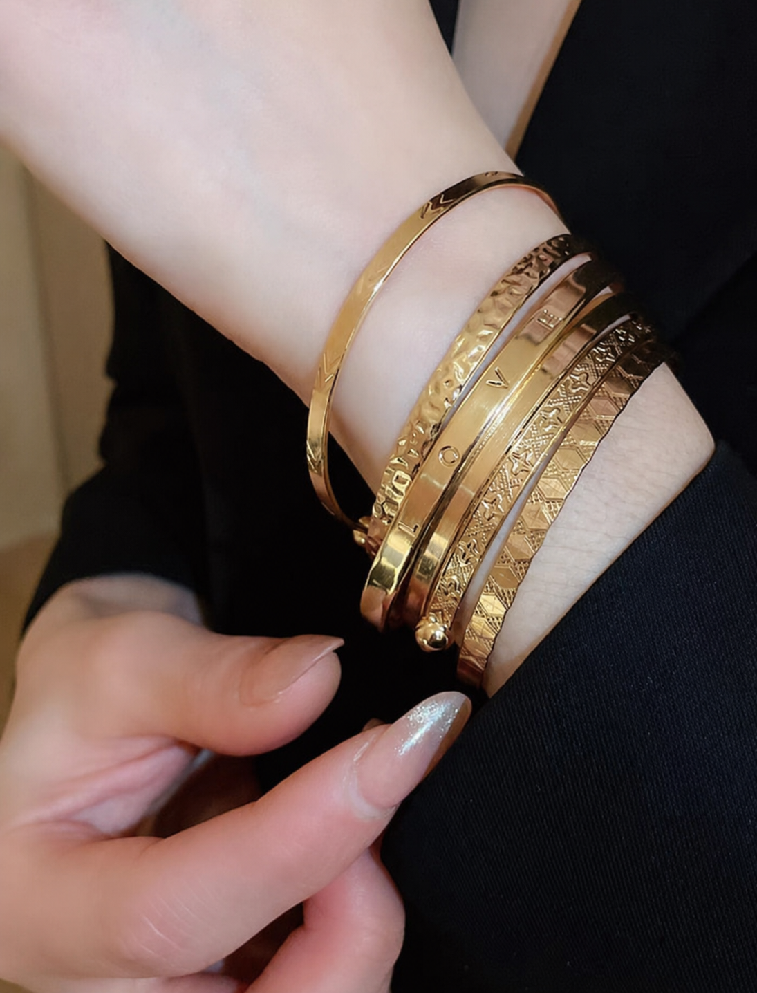 Classic Luxe Bangles - Set of 6