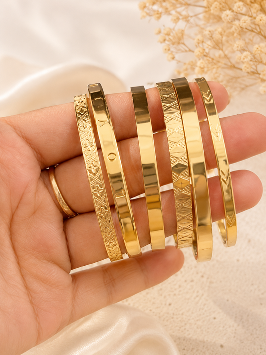 Classic Luxe Bangles - Set of 6