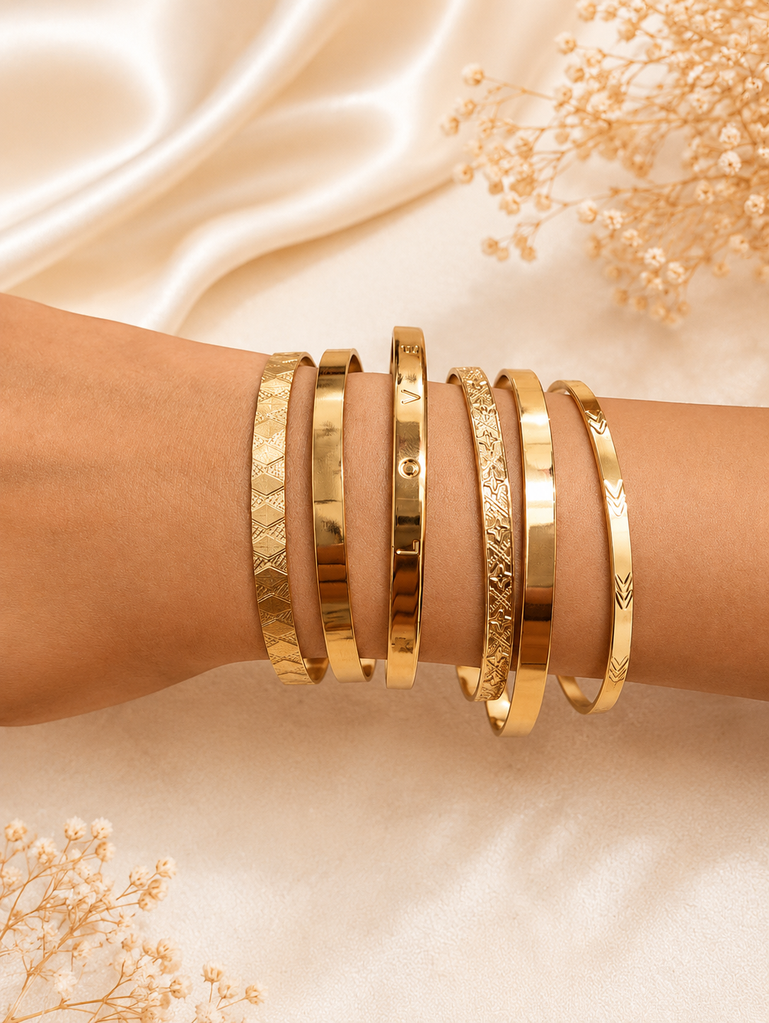 Classic Luxe Bangles - Set of 6