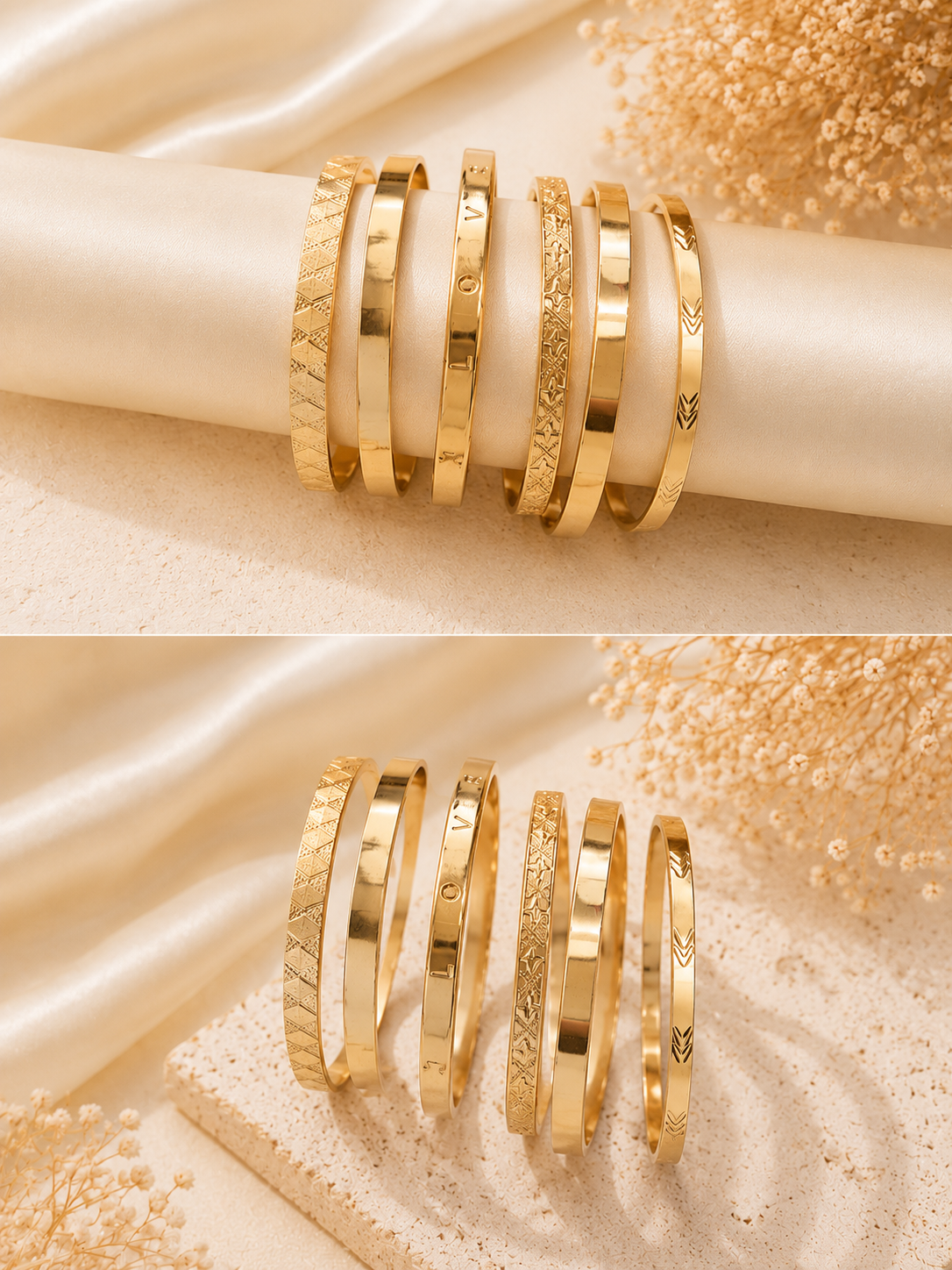 Classic Luxe Bangles - Set of 6