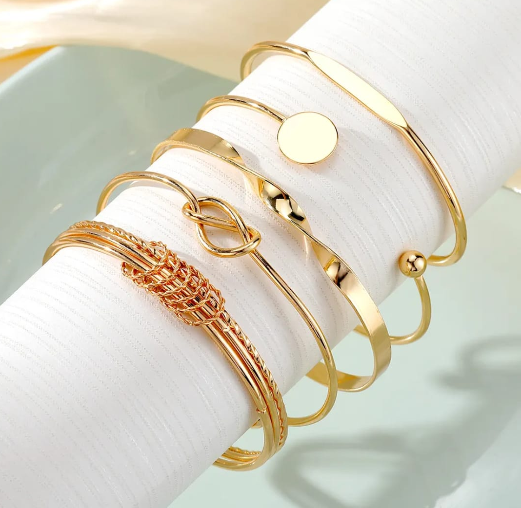 Minimal Luxe Bracelet Set of 5